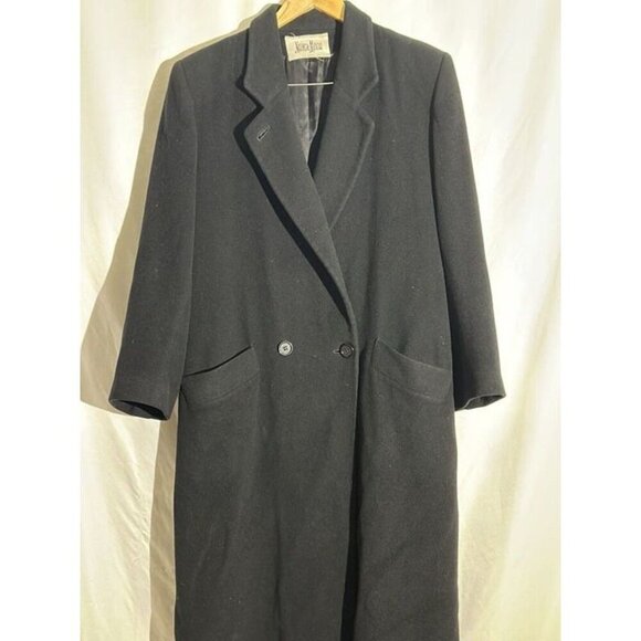 Vtg Fleurette Neiman Marcus 100% Cashmere Overcoat USA Union Made Large/XL - Picture 3 of 12
